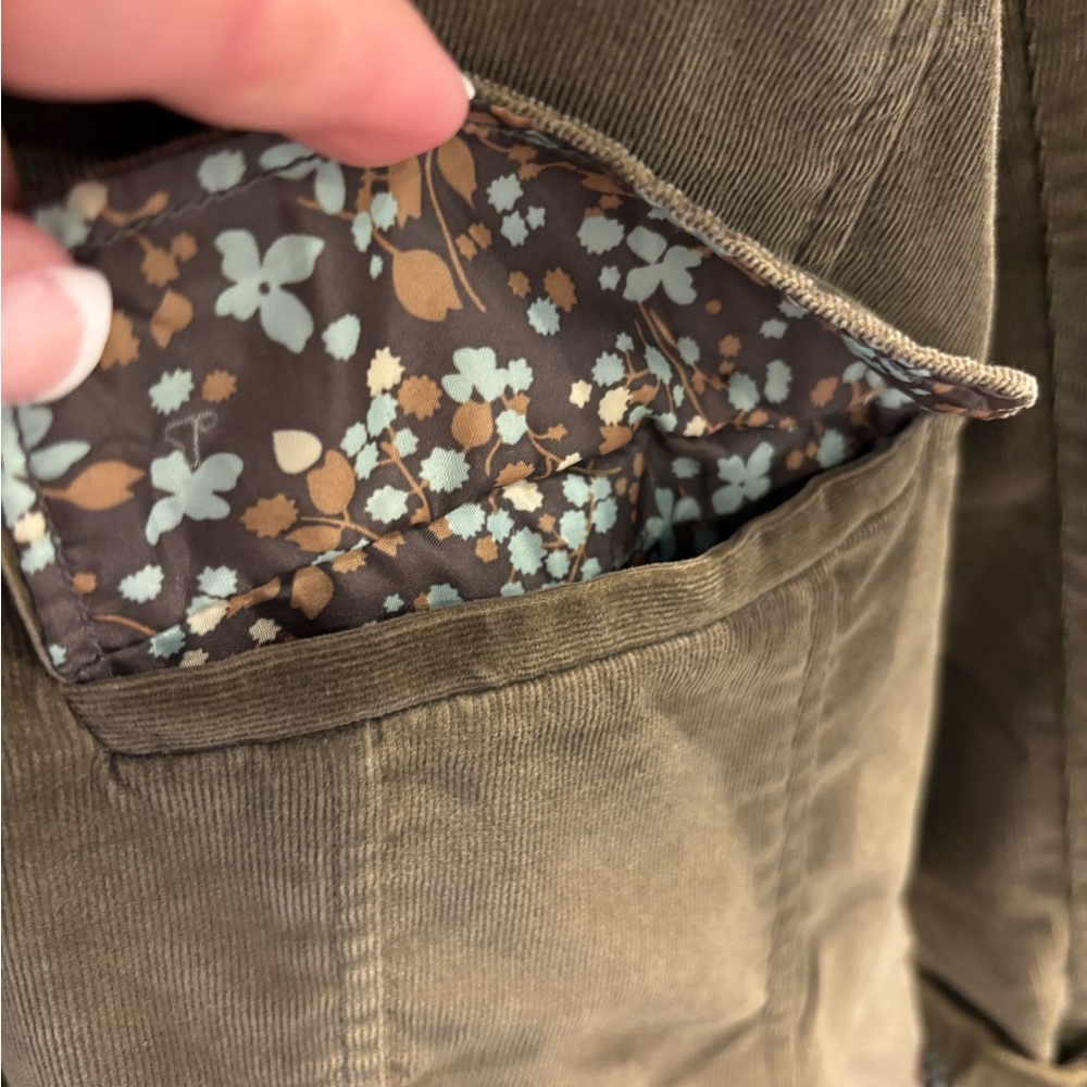 New Frontier Olive Corduroy Blazer Jacket - Picture 3 of 7